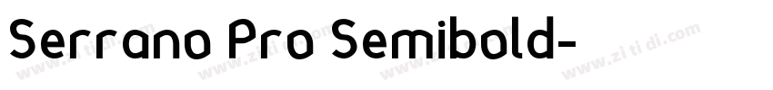 Serrano Pro Semibold字体转换